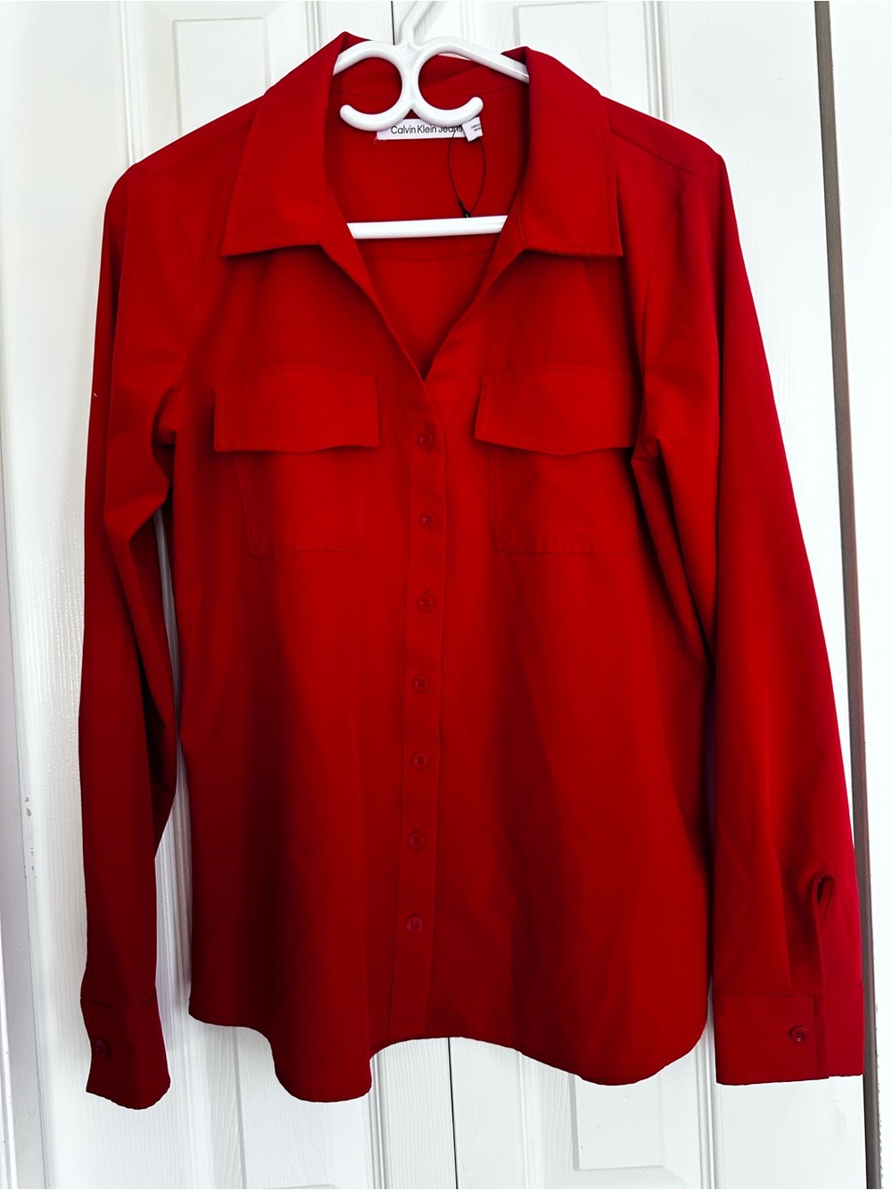 Calvin Klein Red Button Down Shirt #20